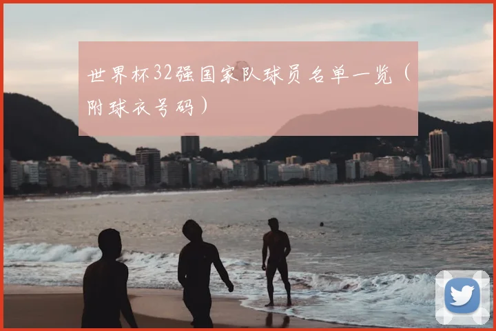 世界杯32强国家队球员名单一览（附球衣号码）